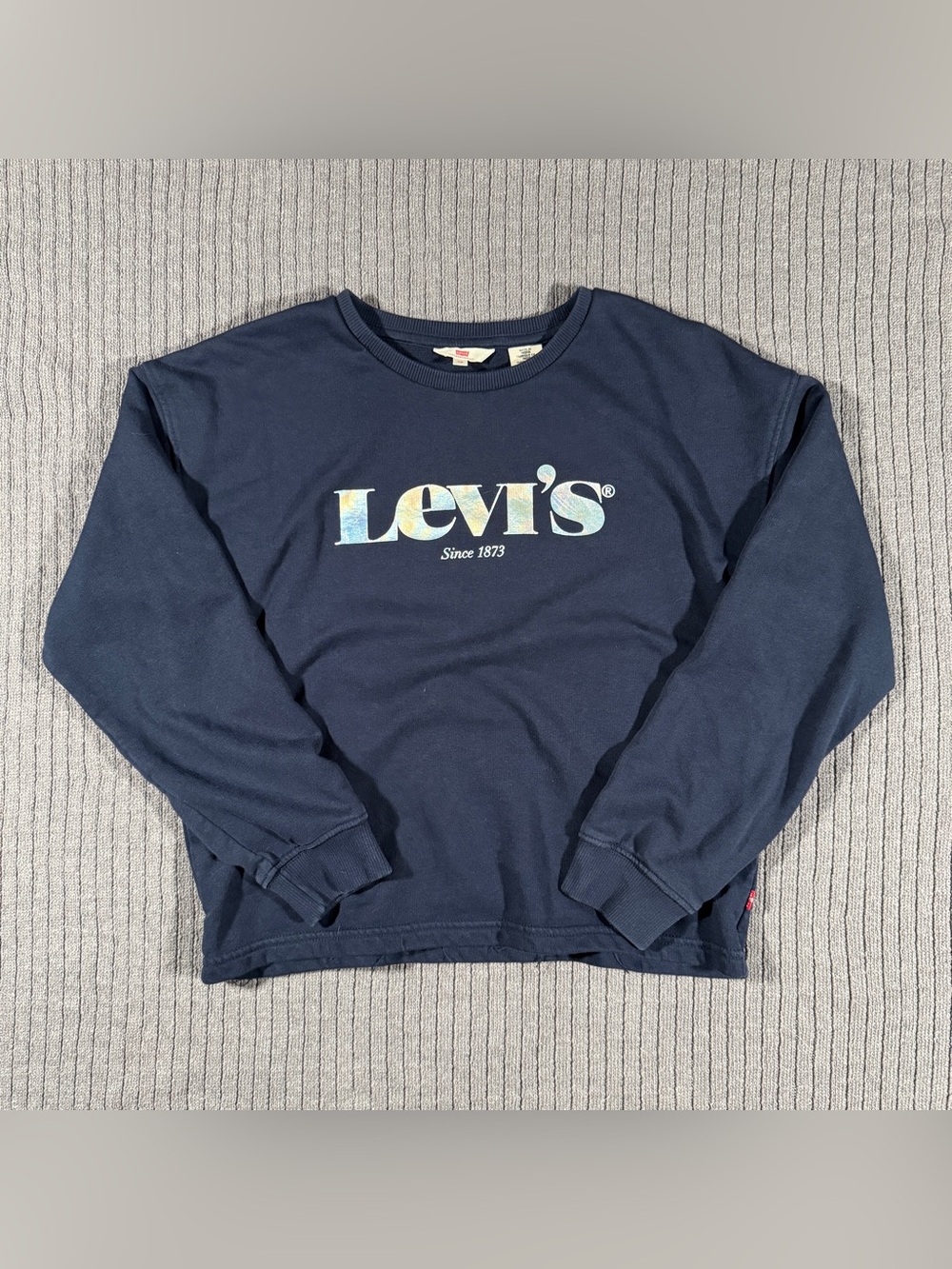 Levi's Since 1873 Cropped Sweatshirt Navy XS